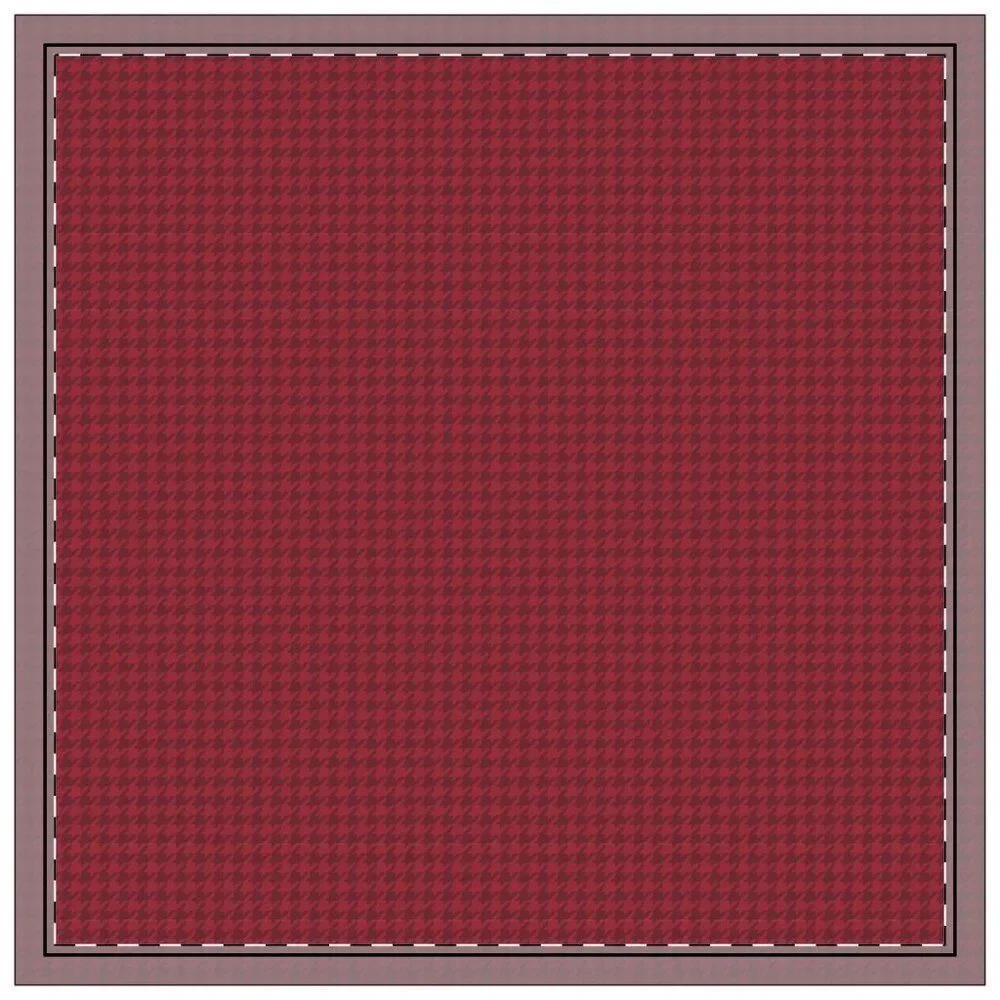 NWT Porter Anna- Crimson & Cream  Cotton Napkin 4-set, Houndstooth